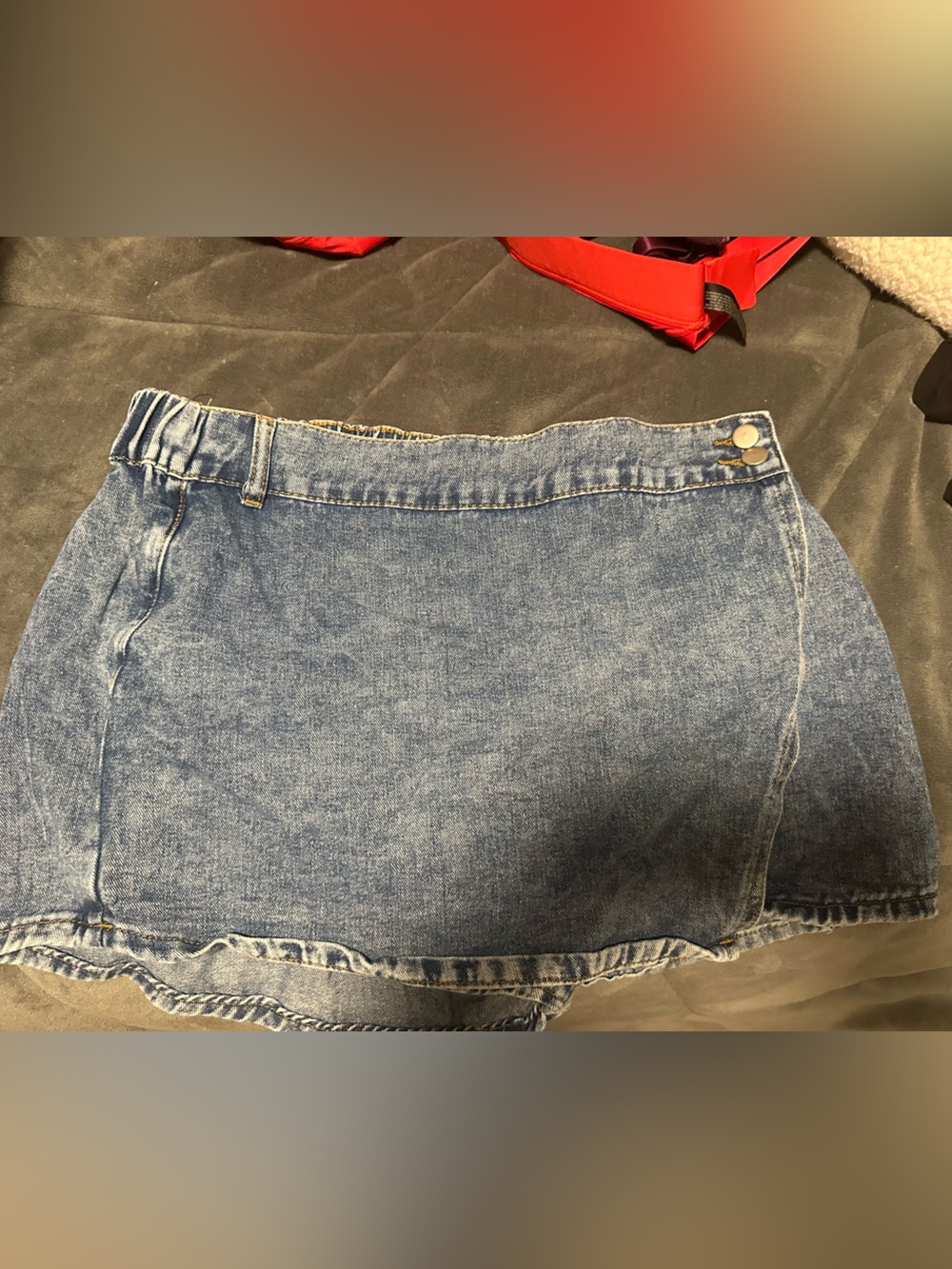 SHEIN Blue Denim Mini Skirt